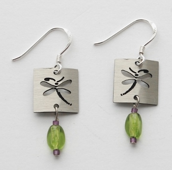 Dragonfly Petroglyph Earrings