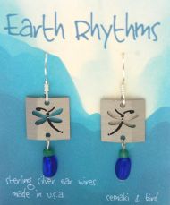 Dragonfly Petroglyph Earrings