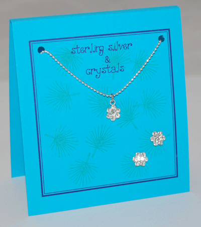 Flower Necklace Set - diamond