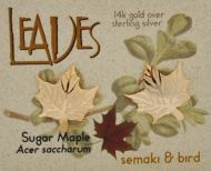 Maple Leaf Earrings - gold