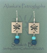 Dragonfly Petroglyph Earrings