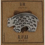 Bear Pin - sterling 