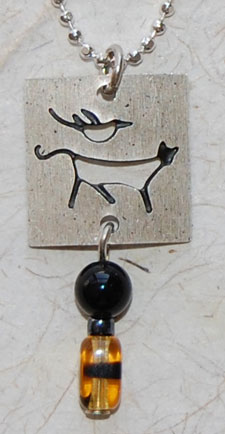 Cougar Petroglyph Necklace