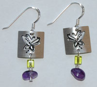 Butterfly Petroglyph Earrings