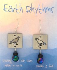 Crow/Raven Earth Rhythm Earrings