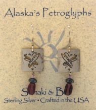 Butterfly Petroglyph Earrings