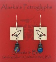 Raven Petroglyph Earrings