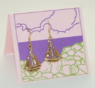 Sailboat Earrings - gold