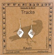 Raven Track Earrings
