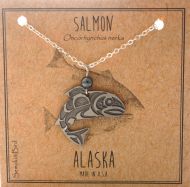 Salmon Necklace - silver