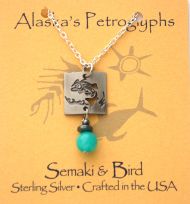Salmon Petroglyph Necklace