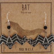 Bat Earrings - silver