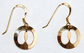 Buffalo Track Earrings - gold