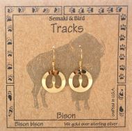 Buffalo Track Earrings - gold