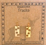 Deer Track Earrings - gold