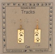 Cat Track Earrings - gold