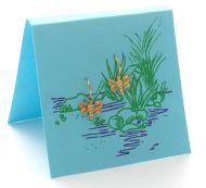 Dragonfly french wire earrings - gold