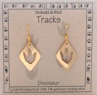 T.Rex Track Earrings - gold