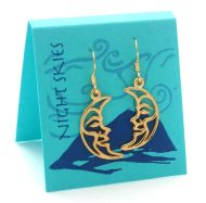 Quarter Moon Earring - gold 