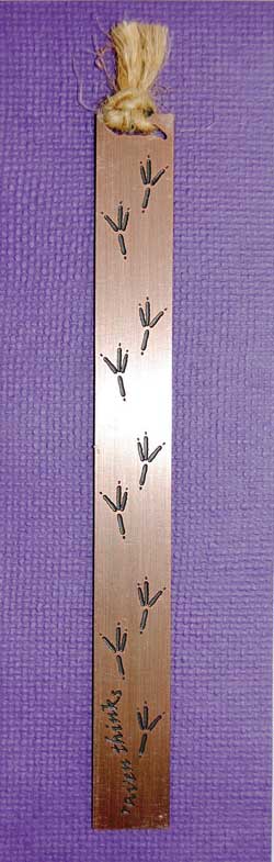 Raven Track Bookmark