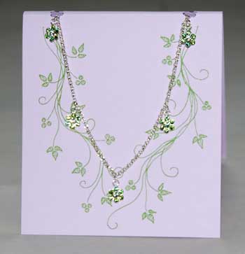 Peridot Flower Crystal Necklace 