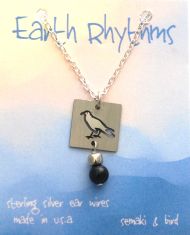 Raven/Crow Petroglyph Necklace