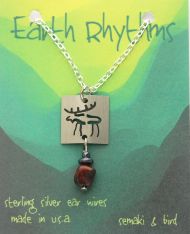 Moose Petroglyph Necklace