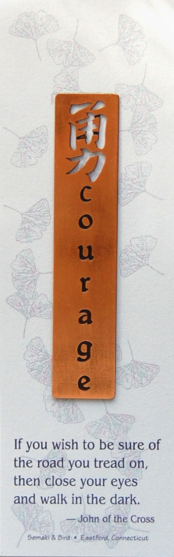Courage Bookmark w/quote