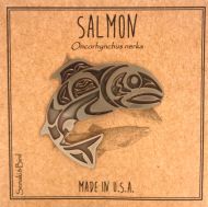 Salmon Pin - sterling 