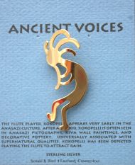 Kokopelli Pin - gold