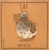 Cat Pin -sterling