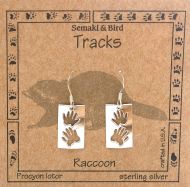 Raccoon Track Earrings
