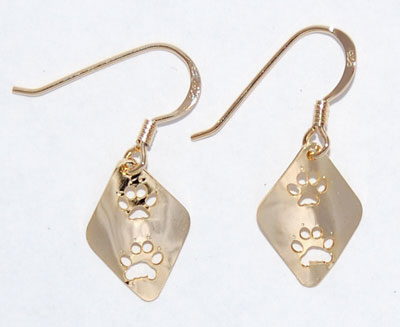 Fox Track Earrings - gold