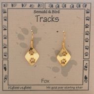 Fox Track Earrings - gold
