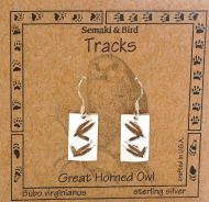 Owl Track Earrings