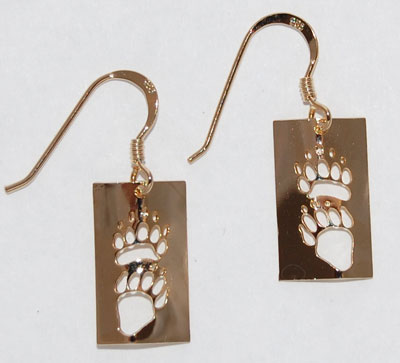 Skunk Track Earrings - gold