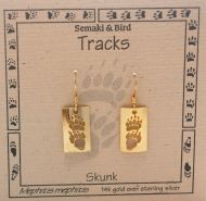 Skunk Track Earrings - gold