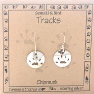 Chipmunk Track Earrings