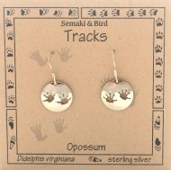 Opossum Track Earrings