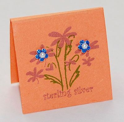 Petite Flower Earrings - sapphire