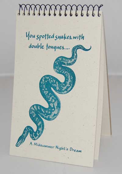 Snake w/calligraphy Explorer Pad