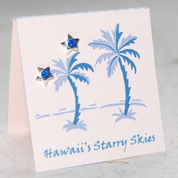 Crystal Star Earrings - Hawaii Skies