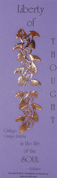 Ginkgo Leaf Bookmark