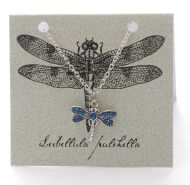 Dragonfly Necklace - sapphire