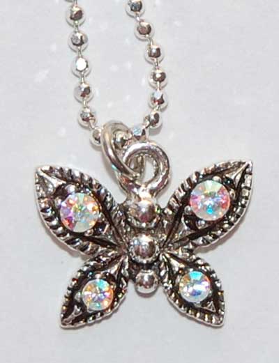 Butterfly Necklace - aurora