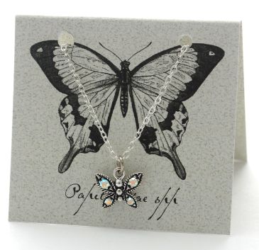 Butterfly Necklace - aurora