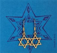 Star of David Earrings vermeil