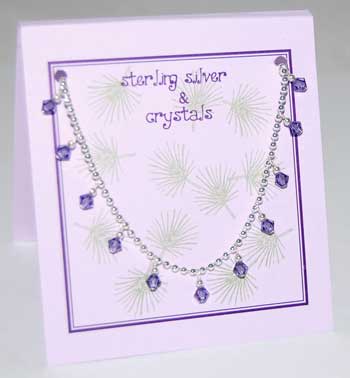 Crystal Necklace - tanzanite