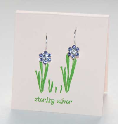 Tanzanite Pretty Petal Earrings