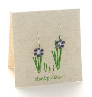 Tanzanite Pretty Petal Earrings